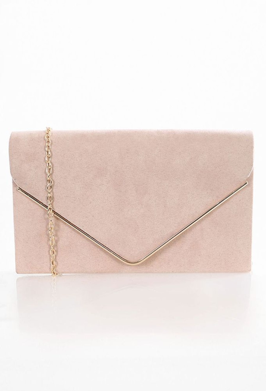 Wholesale Hampstead Nude Suede Clutch Bag Bags