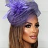 Online Beautiful Baby Lilac Fascinator Hair Accessories