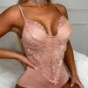 Wholesale Forever Flawless Blush Pink Lace Bodysuit Bodysuits