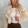 Online Furever Yours Natural Premium Faux Fur Shawl Jacket Coats And Jackets