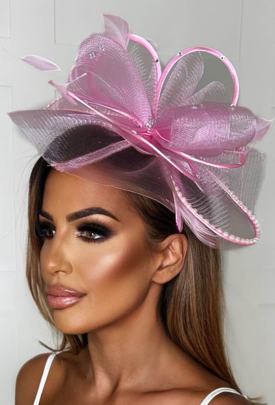 New Eternity Pink Fascinator Hair Accessories