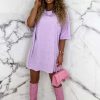 Best True Diamond Lilac Gem T-Shirt Dress Dresses