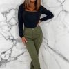 New Cargo Hero Khaki Elasticated Cargo Trousers Trousers & Leggings