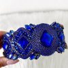 Best Jewel Majesty Cobalt Rhinestone Headband Hair Accessories