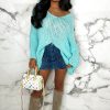 Hot Creme De La Chic Mint Green Ultra Soft Chunky Knit Oversized Jumper Tops