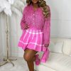 Hot Coco Luxe Pink Knitted Large Check Skirt Limited Edition Skirts