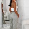 Online Cargo Revolution Stone Cargo Wide Leg Stretch Trousers Trousers & Leggings