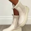 Best I'M Your Girl Cream Fleece Lined Chelsea Boots Boots