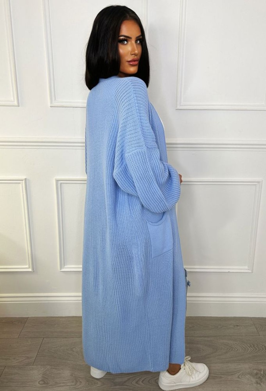 Clearance She'S Sweet Blue Super Soft Knitted Cardigan Loungewear