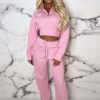 New Urban Destination Pink Cargo Pocket Two Piece Loungewear Set Loungewear