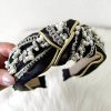 Best Luxe Vibes Black Pearl Embellished Headband Hair Accessories