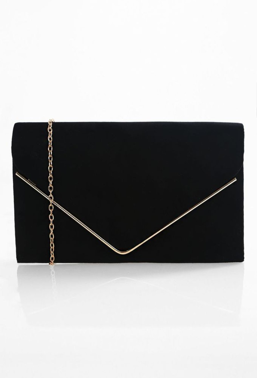 Best Hampstead Black Suede Clutch Bag Bags