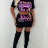 Wholesale No Love Lost Black Neon T-Shirt Co-Ord Set Co-Ords