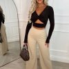 Best I See Fire Stone High Waisted Wide Leg Trousers Trousers & Leggings