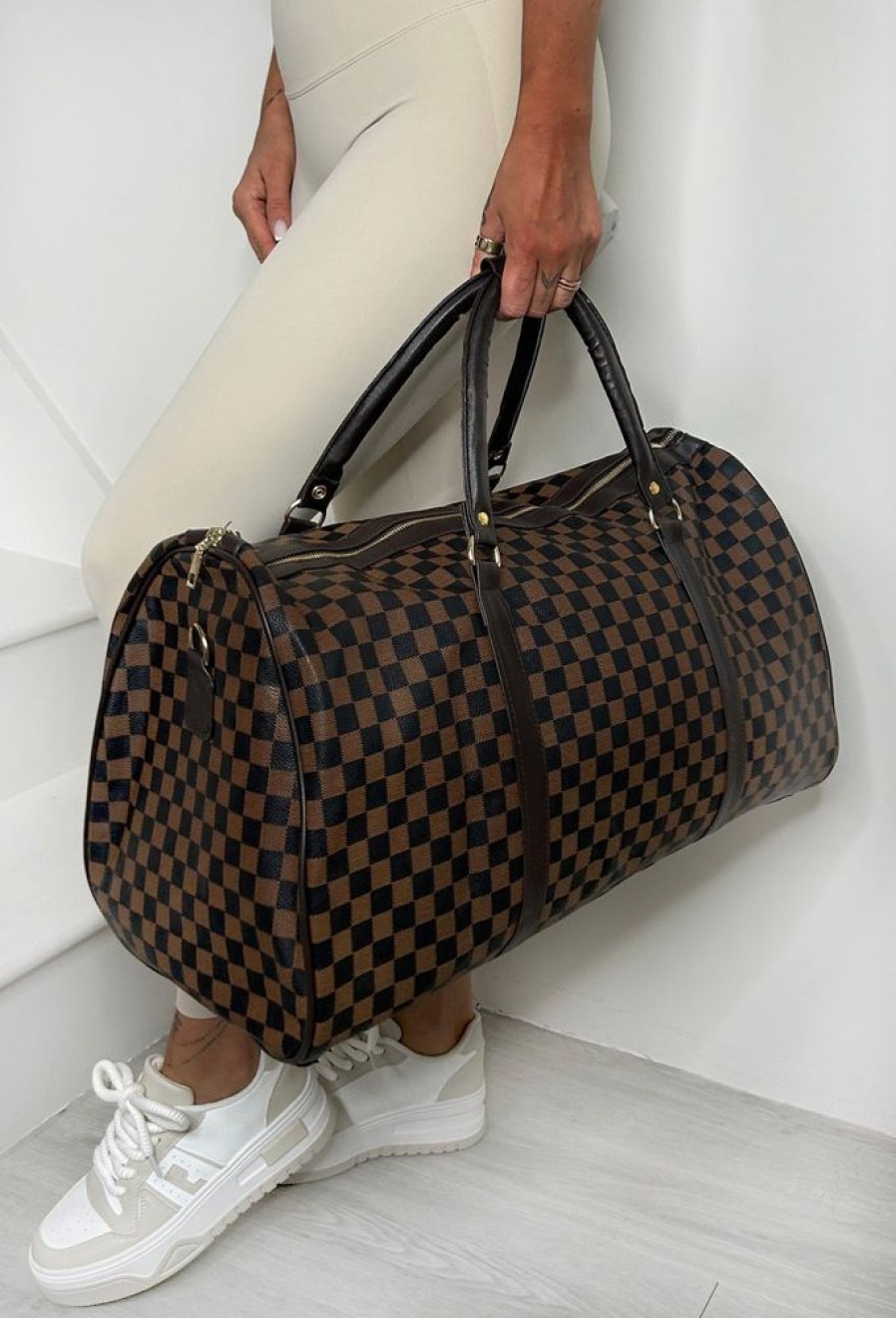 Hot First Class Brown Travel Holdall Gifts