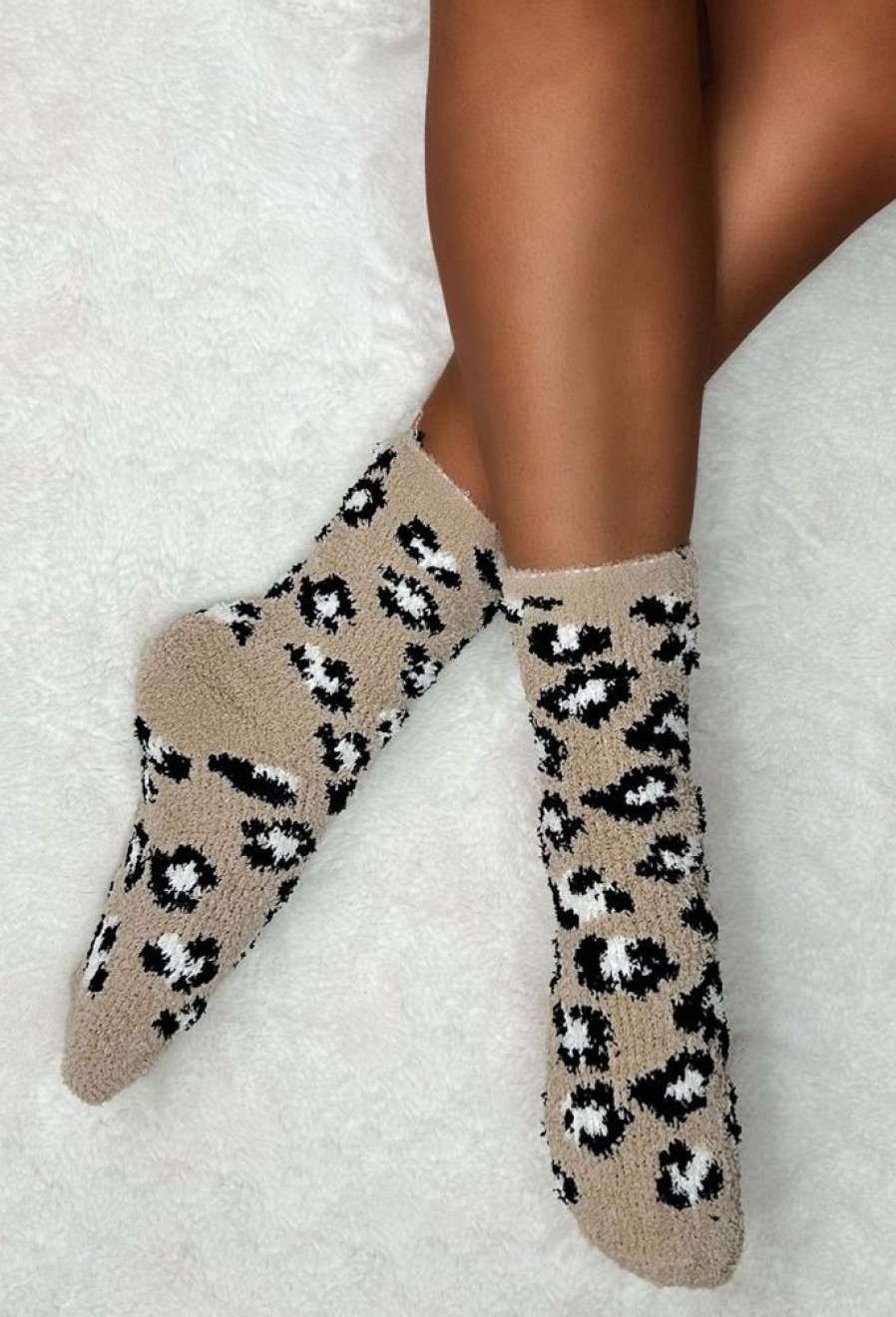 Hot Snug Sweetie Multi 3Pk Animal Print Fluffy Socks Gifts